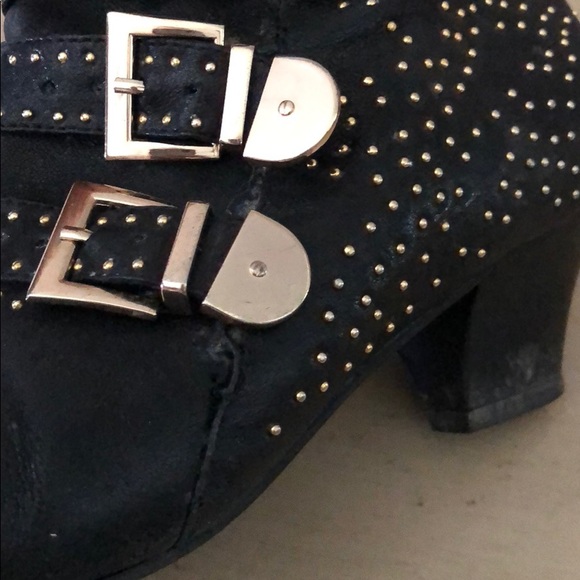 Jeffrey Campbell starstruck booties black gold 9 - Picture 6 of 6